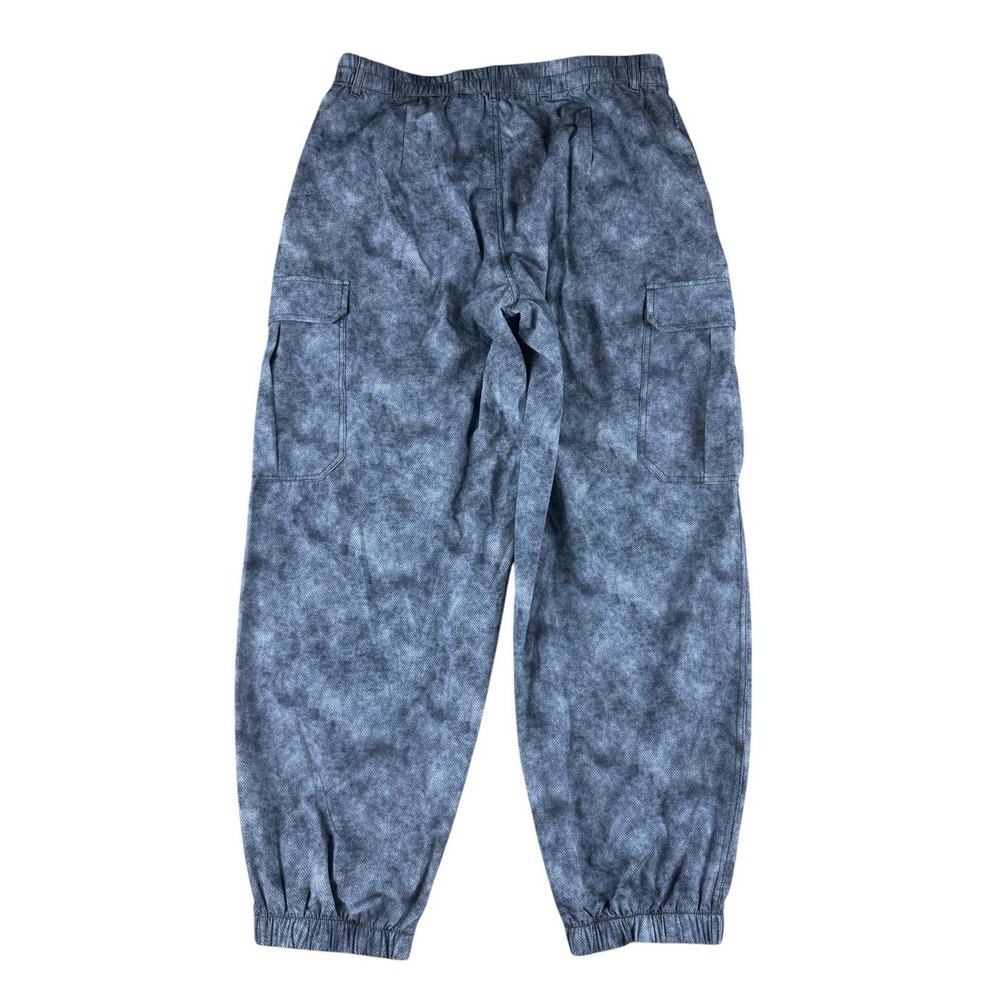 Halara Womens Cargo Jogger Pants Blue Acid Wash Stretch Casual Size L - Picture 4 of 13